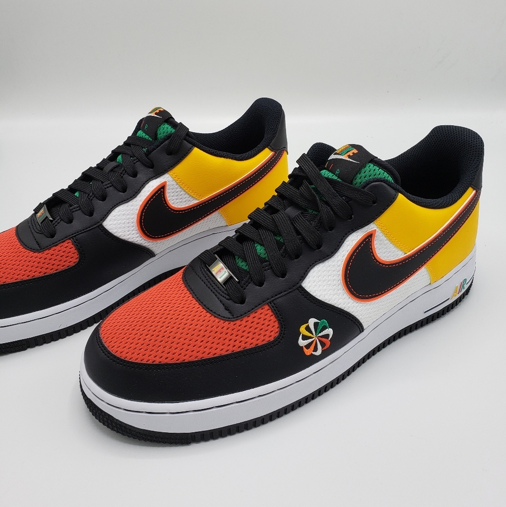 Nike Air Force 1 '07 LV8 Black Lucid Green - Picture 3 of 6